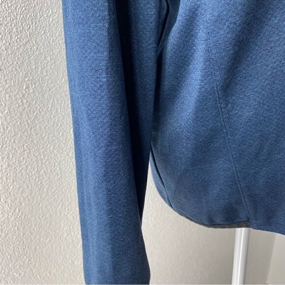 Reebok Men’s One Series Bio Knit ¼ Zip Shirt Blue Athletic Exercise Lightweight - Picture 7 of 14